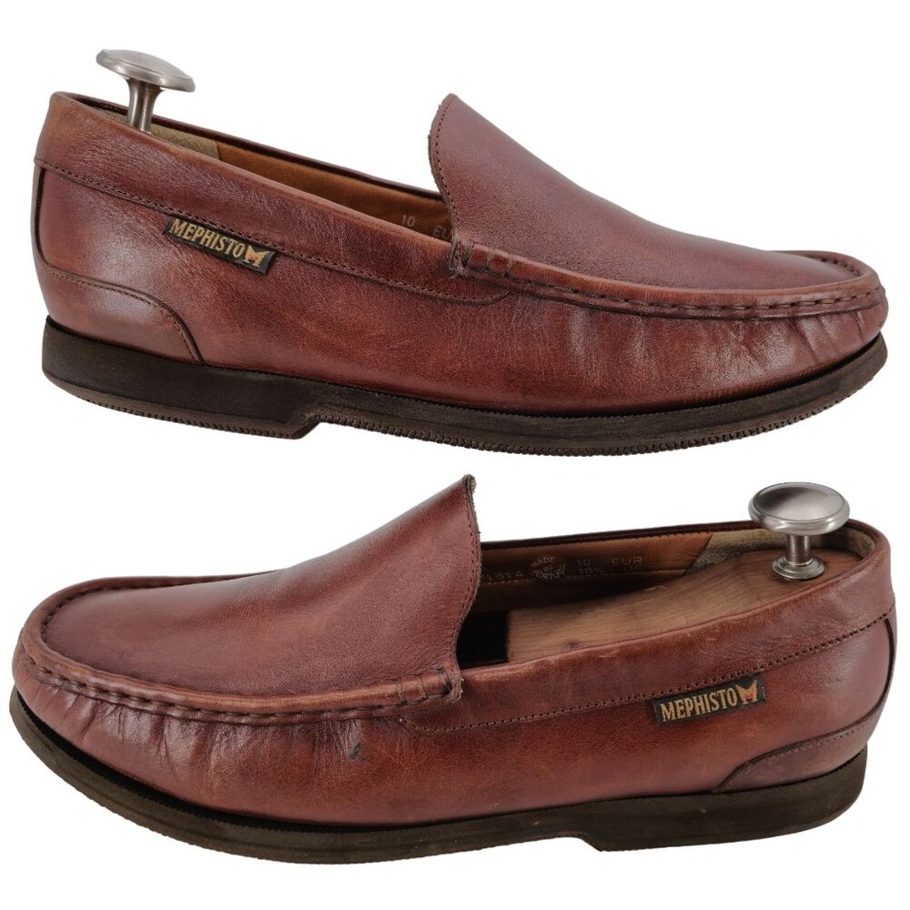 Mephisto Spinmaker Brown Venetian Moc-toe Loafers Mens 10.5 Casual Comfort Shoes - Picture 4 of 13